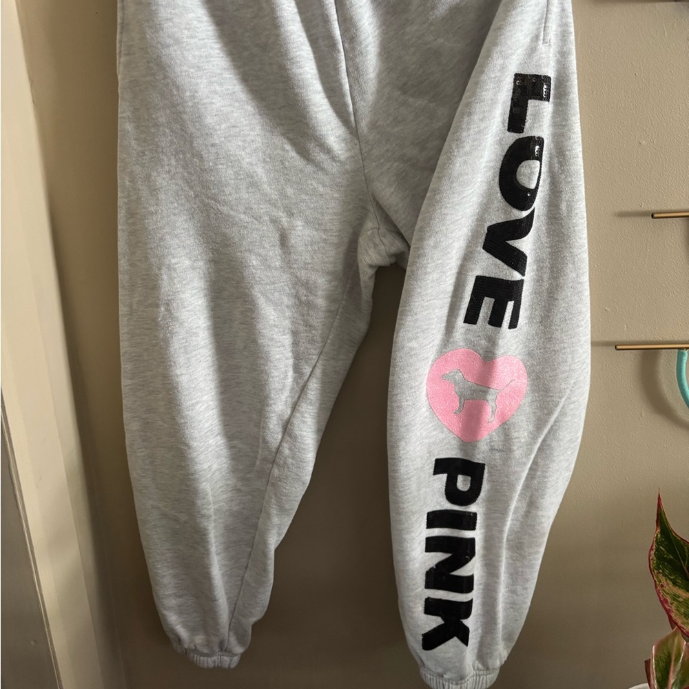 Gray and Pink Joggers with Cozy Fit
